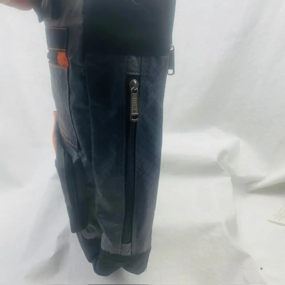 Athletic Works Sport Back Pack Light Weight Gray with Orange and Black Accents